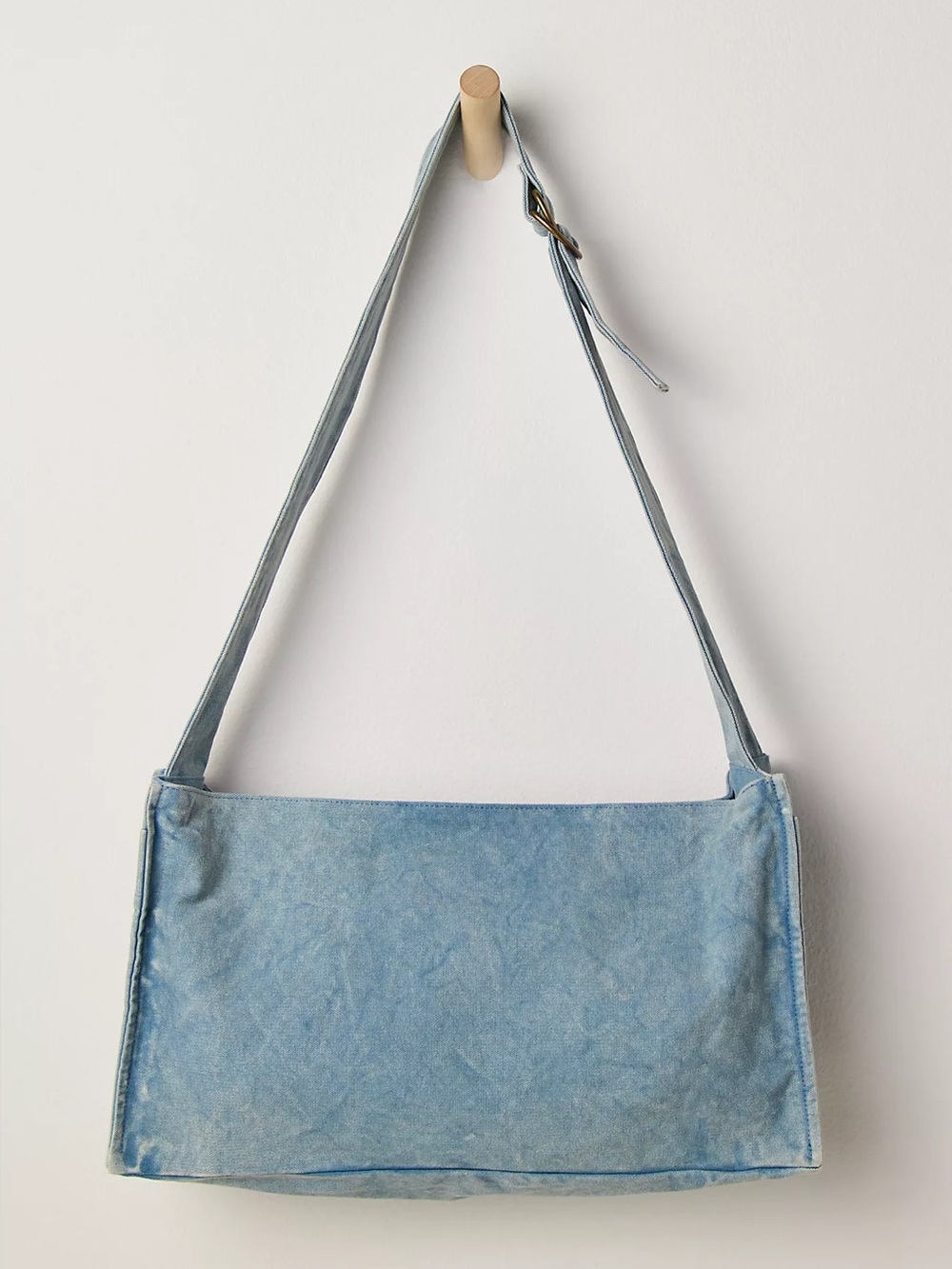 NWT Free People Camp Crush Sling Bag ~ Blue - Picture 4 of 11